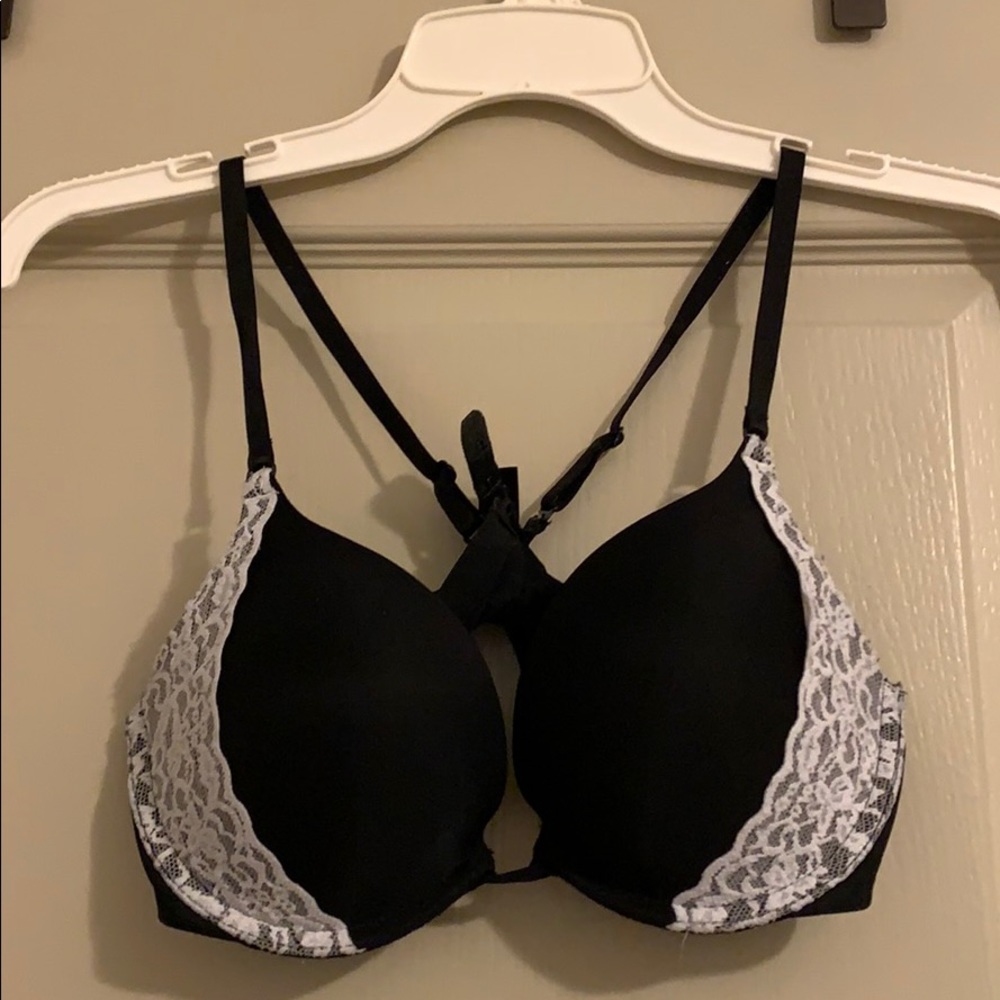 Black with Lace VS Push-up Bra - Adjustable Straps